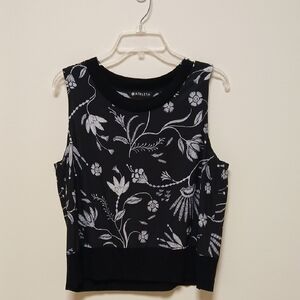 Athleta Black Floral Women's Top